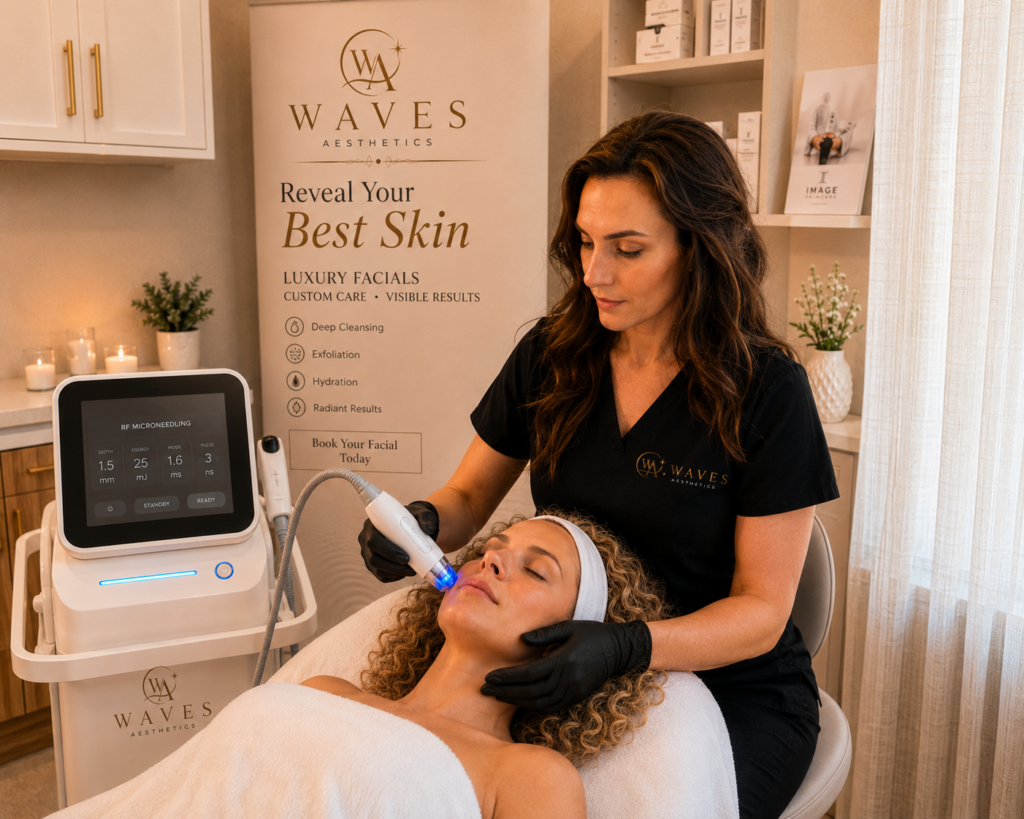 RF microneedling in Ponte Vedra Beach at Waves Aesthetics