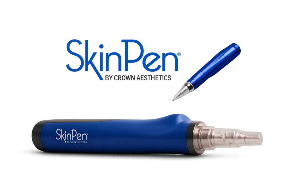 SkinPen Precision microneedling device used for collagen-stimulating skin treatments at Waves Aesthetics